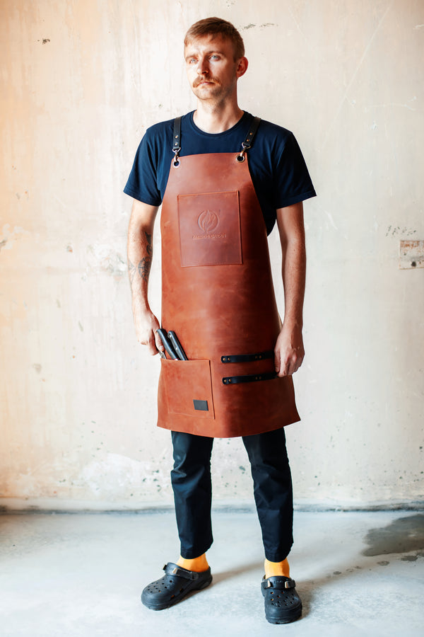 Leather Apron For Barbecue