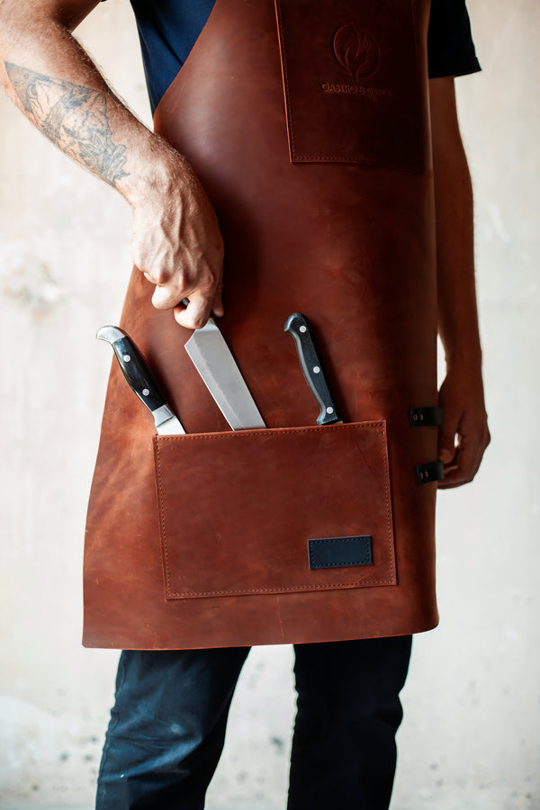 Leather Apron For Barbecue