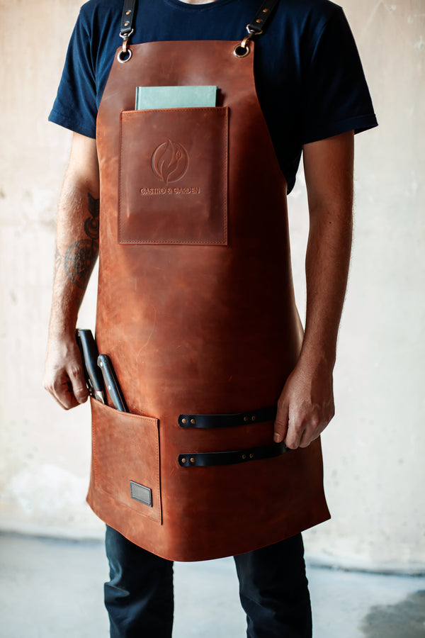 Leather Apron For Barbecue