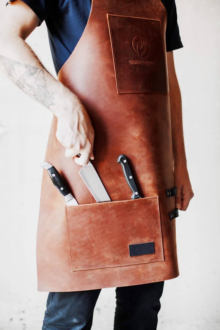 Leather Apron For Barbecue