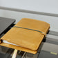 Refillable Leather Cover Journal with White Paper (A5 Format)