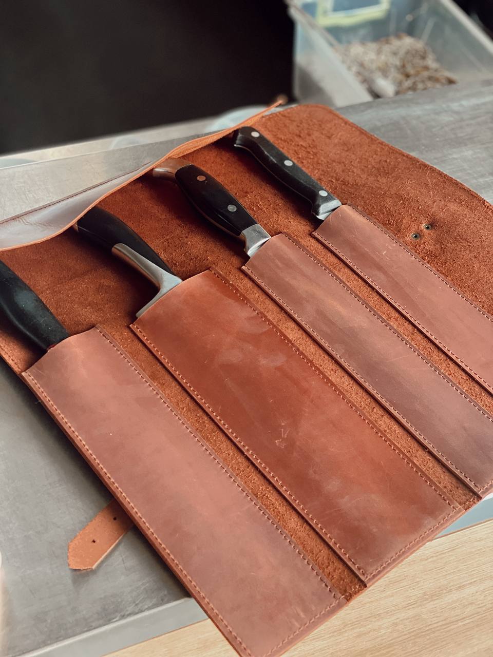 Leather Knife Roll