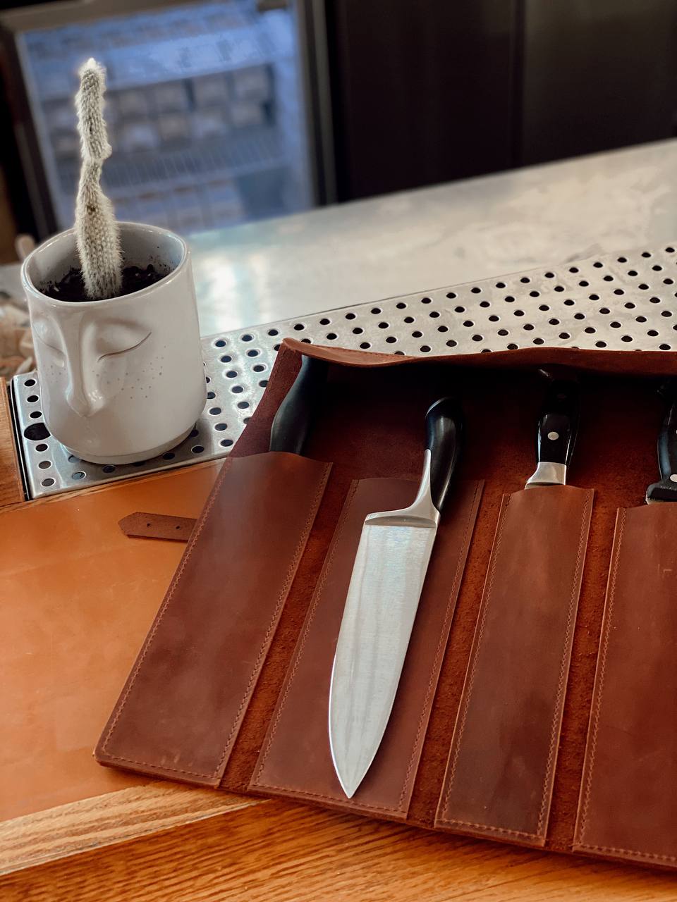 Leather Knife Roll