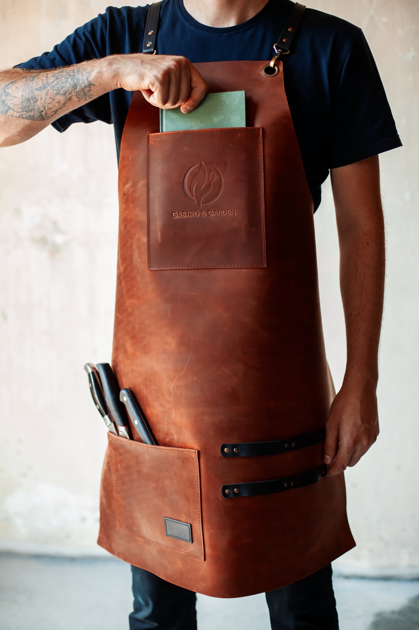 Leather Apron For Barbecue